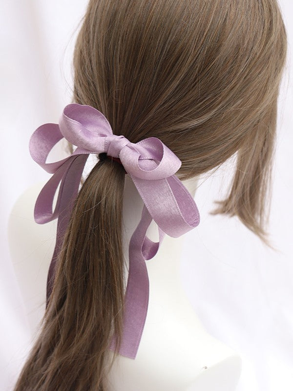 Satin Color Large Tie 11 Hair Lolita Bowknot Options