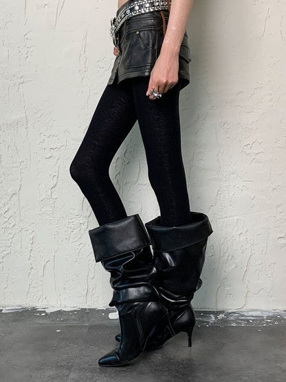 Punk-schwarze Strumpfhose