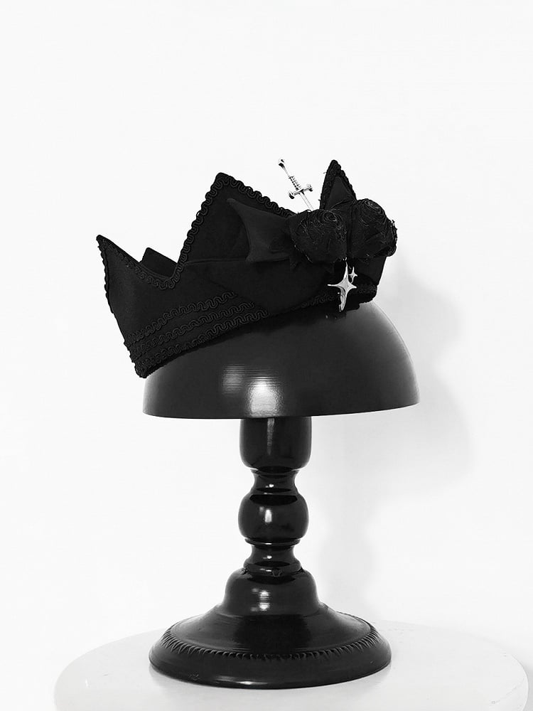Crown Headpiece Black Ouji Prince