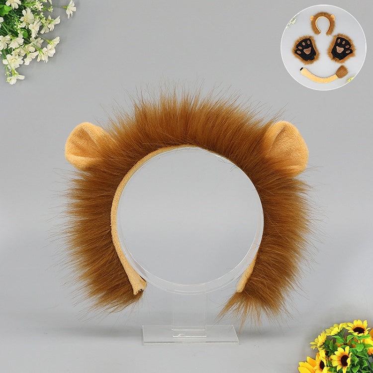 Cute Ear Fur Faux Lolita Lion Tan KC