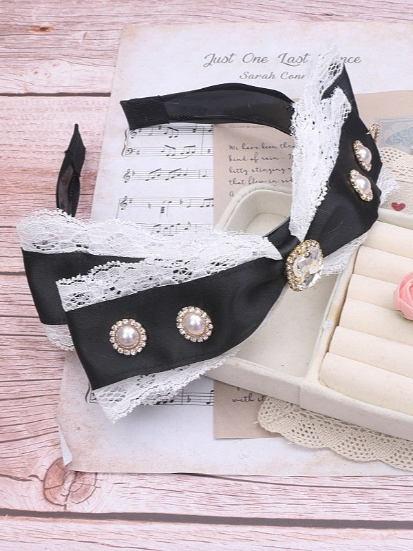 Options Rhinestone Lace Kei KC 4 Color Jirai Bowknot