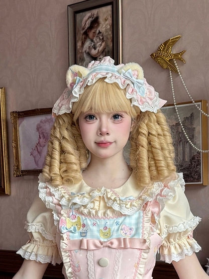 Brooch Bow Cartoon Kitty