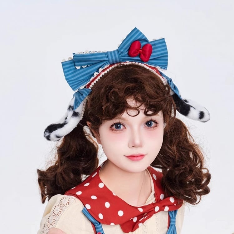 Puppy's Toy House Red Sweet Lolita Overall Dress / Full Set