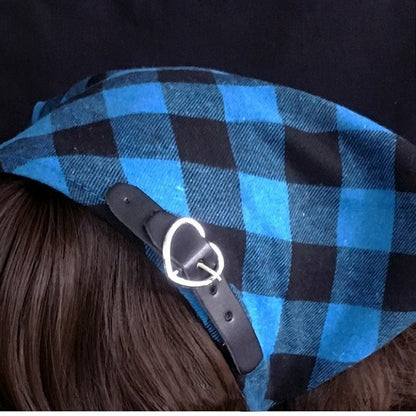 KC Plaid Scarf Triangle Pattern