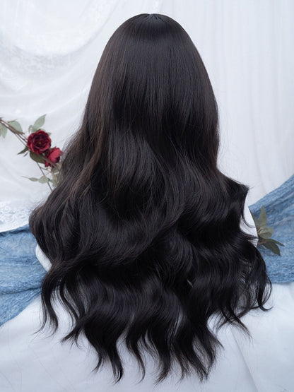 ブラックエアレングスバングウィッグ 75cm ティーウェーブ