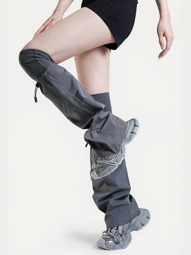 Punk Style Over-the-Knee Gray Leg Warmers - ModaSwings