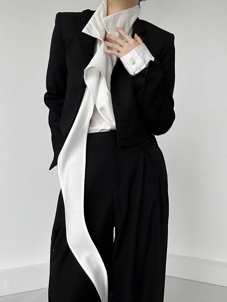 Apricot Lolita Fit Shirt Draping Long Ouji Loose Light Ribbon Retro with