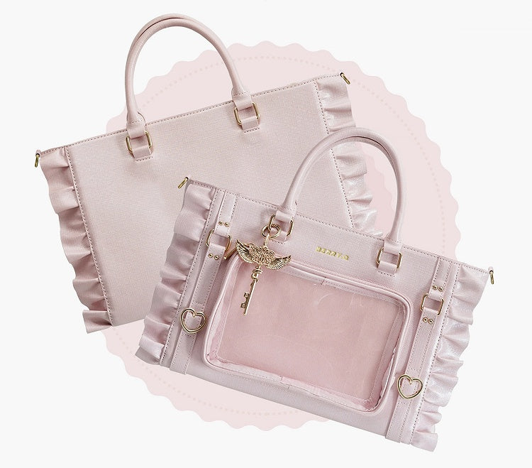 Pink – Large Ita Tote Capacity Iridescent Magical Girl