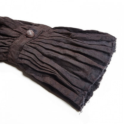 Shirt Tie Black Steampunk Men's