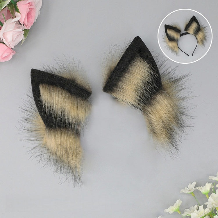Colors Waggling 4 Covers Wolf Ear Faux Fur