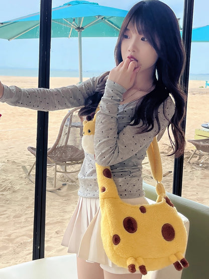 Tasche Giraffe Crossbody Gelb