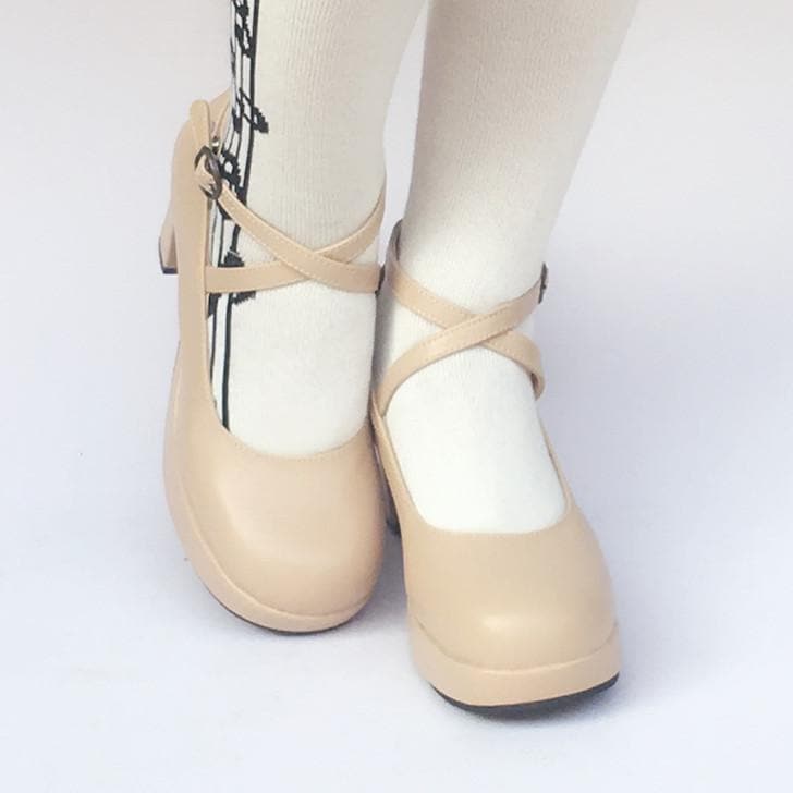 SP168137 Elegant Made High Beige Heels Custom Shoes