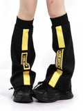 Luminous and Leg Yellow Sleeves Black Flared