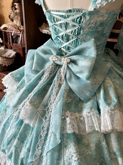 Bow / Green Train Lolita Big Pink