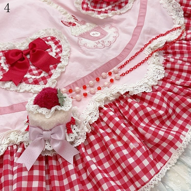 Halskette Perlen Optionen 5 Anhänger Plüsch Kuchen