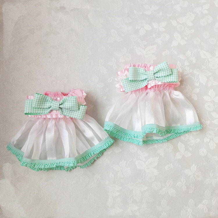 Sleeves Bowknot Puff