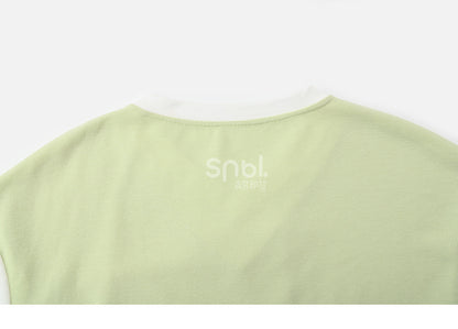 ズートピア ニックグリーン Vネック カラーブロック デザイン Tシャツ