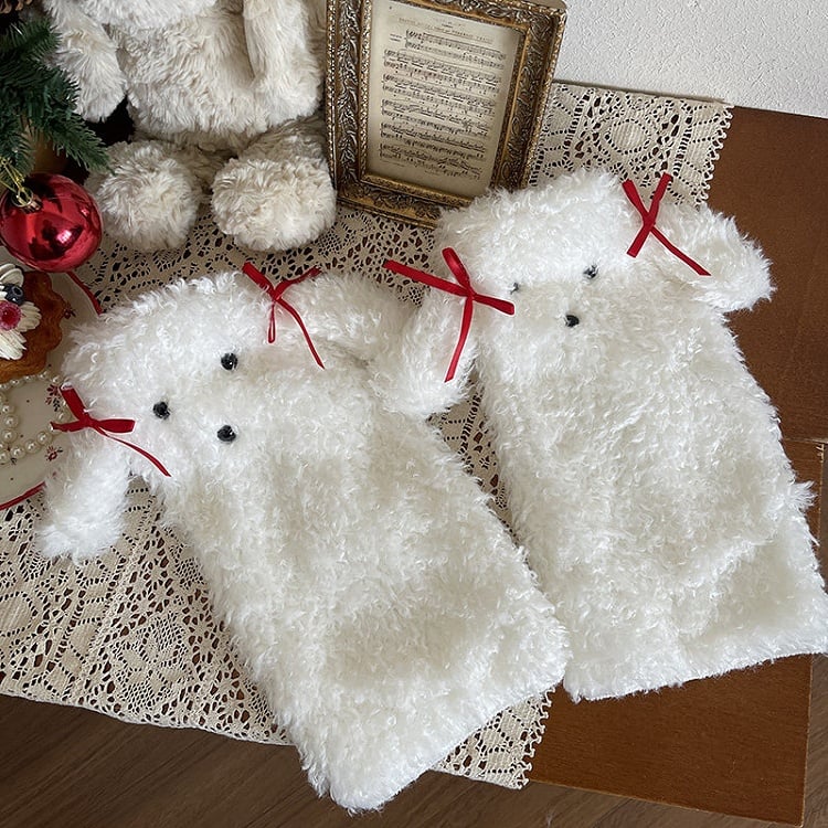 Puppy-Ear Leg 6-Color Warmers Plush