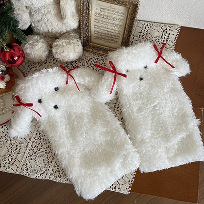 Jambières chauffe-oreilles de chiot 6 couleurs en peluche