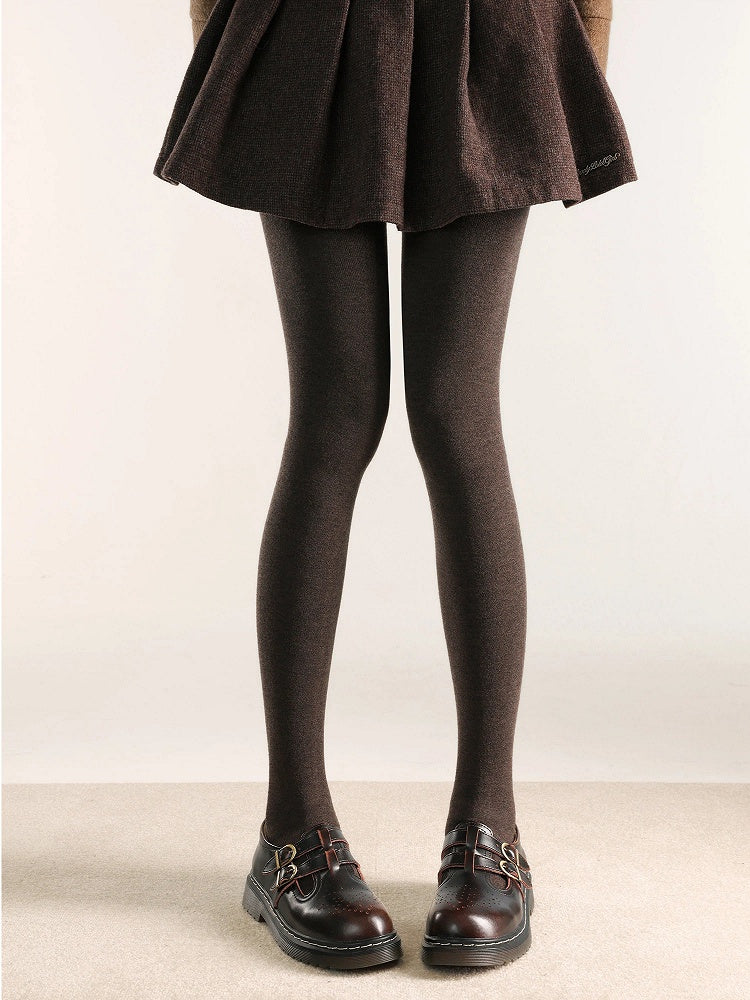 Tights Colors) (5 Warm Knit Ribbed