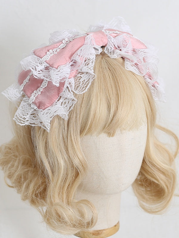 8 Colors Sweet Lolita Multi-layer Bowknot Lace-trimmed KC