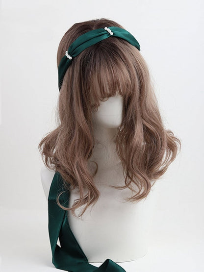 18 Color Options Lolita Belt Pearl Satin