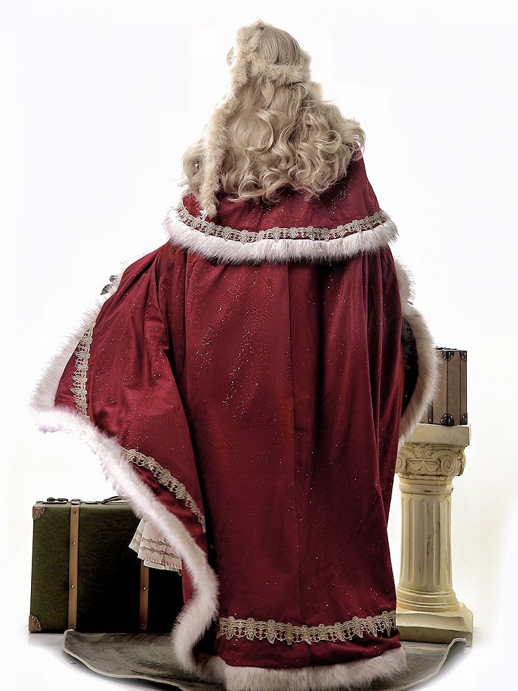 Sleeves Embroidered Lolita Rope Juliette + Nun Accessory Shimmer Beige Cloak Royal Red Dress