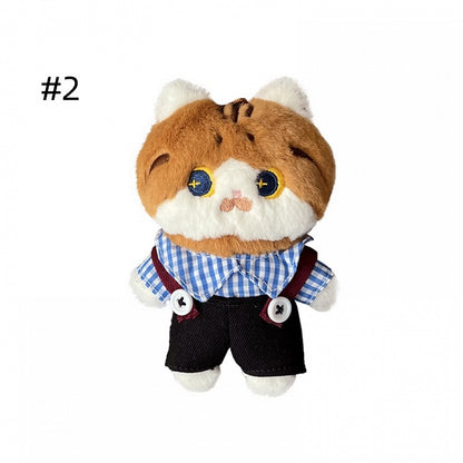 4つのオプションかわいい猫の形をしたぬいぐるみ