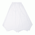 Rock Weiß Elastische Taille Taschentuch Saum Spitze Unter