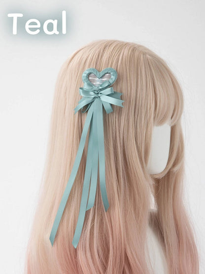Clip Hair (Single Heart Bow