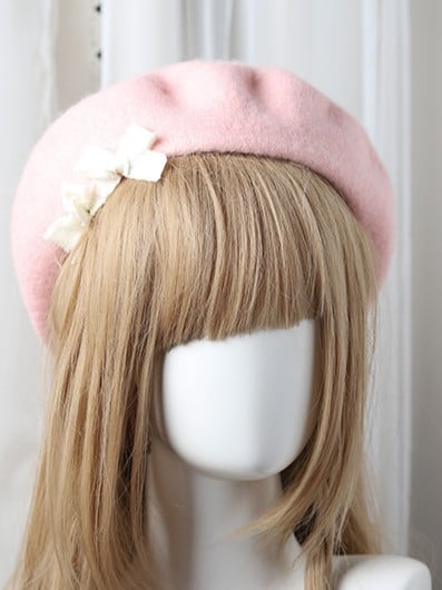 10 Lolita Bowknot Sweet Color Options Beret