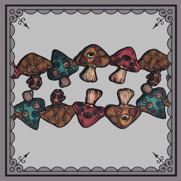 ダークロリータ マッシュルームリボン