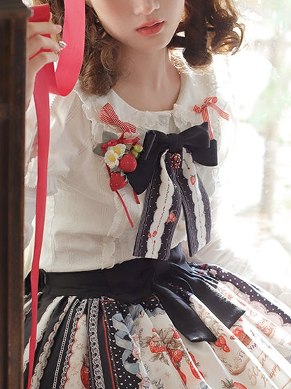 Strawberry Red Brooch