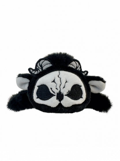 and Black Grim Gothic White Reaper Plush Hairclip