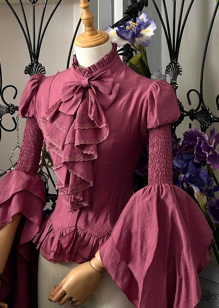 Pink Puff Short Sleeves Gothic Lolita  Blouse