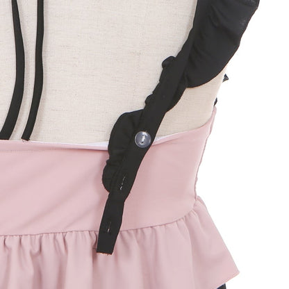 Badeanzug mit Schnürung und Schleifendetails