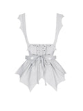 Bat Gray Apron Lolita - Gothic Inspired