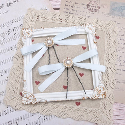 Bowknot Hair 6 Pearl Kei Clip Color Jirai Options