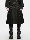 Heavy-duty Black Men's Punk Skirt - Punk Rave