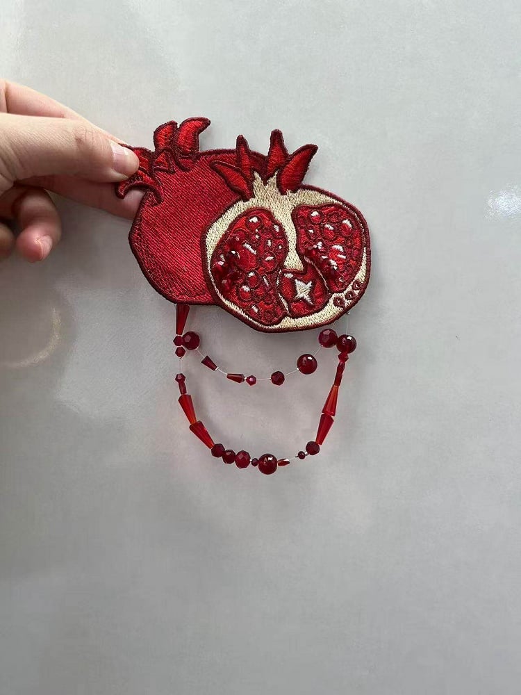 Pomegranate Embroidery Headpiece - Blossom Herald