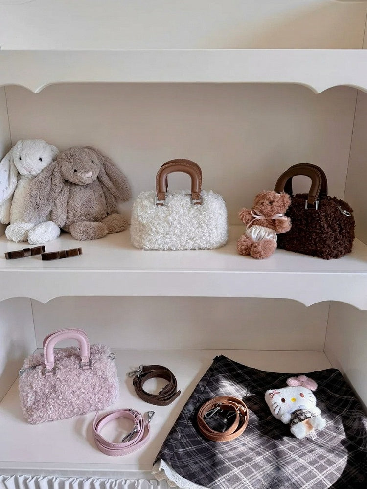 Fluffy Sweet Bag with Adjustable Straps - Lalacita