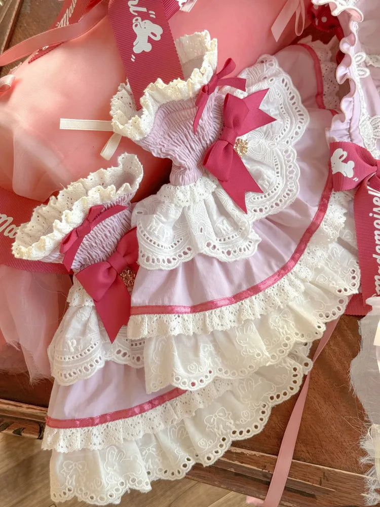 Pink Blue Cuffs / Brown Wrist