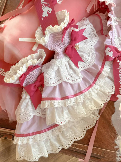 Pink Blue Cuffs / Brown Wrist