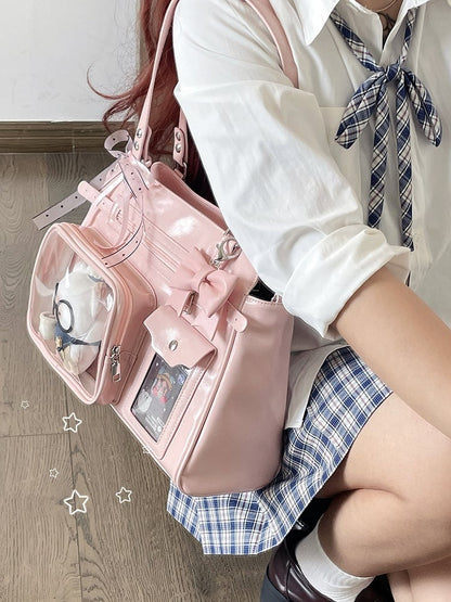 Colors Bag with Charm Cute Crossbody/shoulder 3 Ita