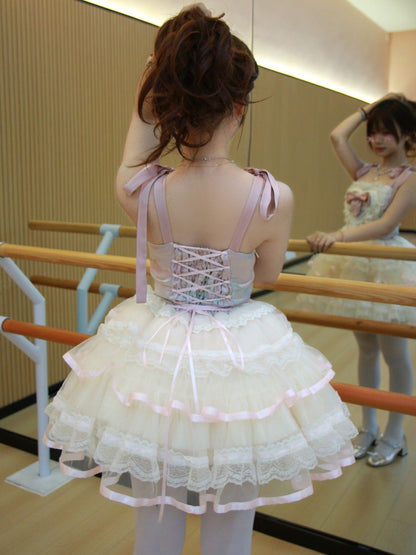 Lolita Satin Ballet Heart Short JSK Dress – Sweet Birthday Gown