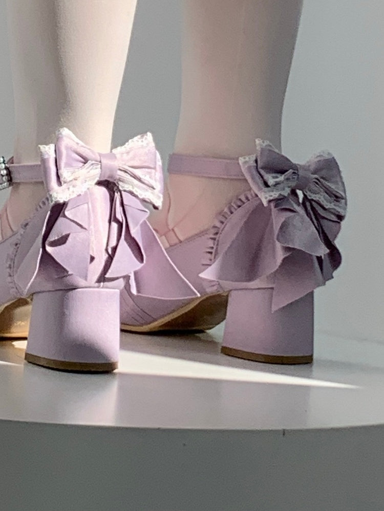 Shoe Clips Options Trimmed Lace Bowknot 4 Color