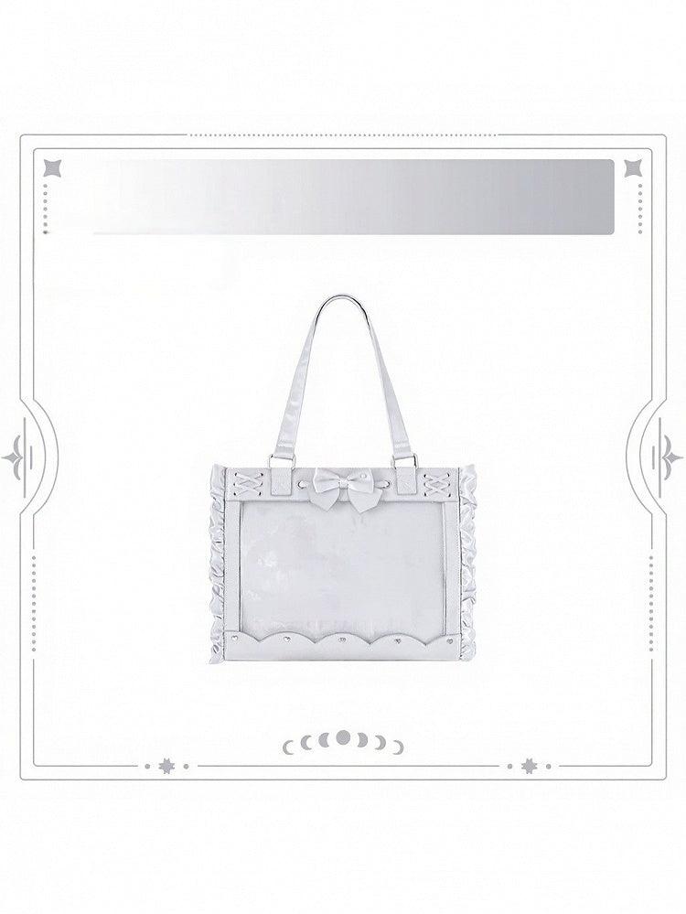 BJD Doll Bag with Bow and Lace-Up Details - Salt Tea