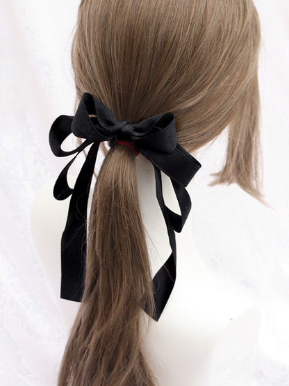 Satin Color Large Tie 11 Hair Lolita Bowknot Options