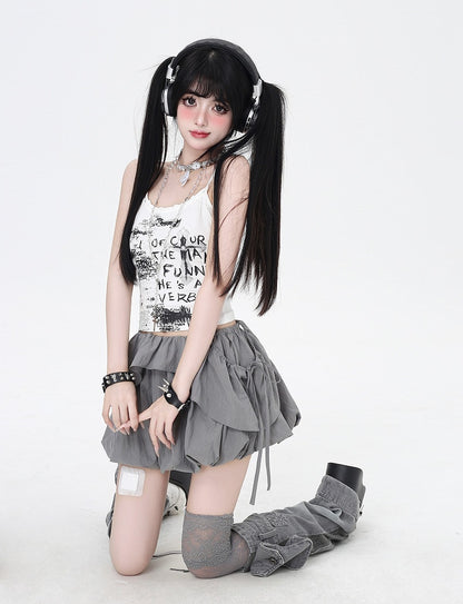 スカート着回しトップス/バブルグレースリー