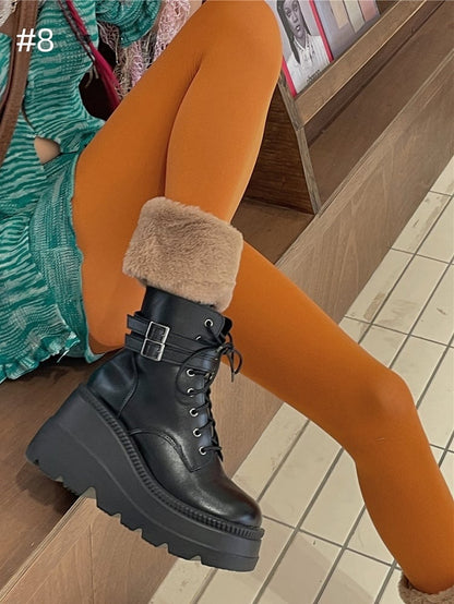 9つのオプション 100D 厚手タイツ